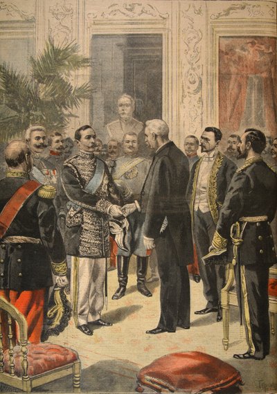 Der Botschafter von Russland, Prinz Ourousoff im Elysee, Illustration aus 